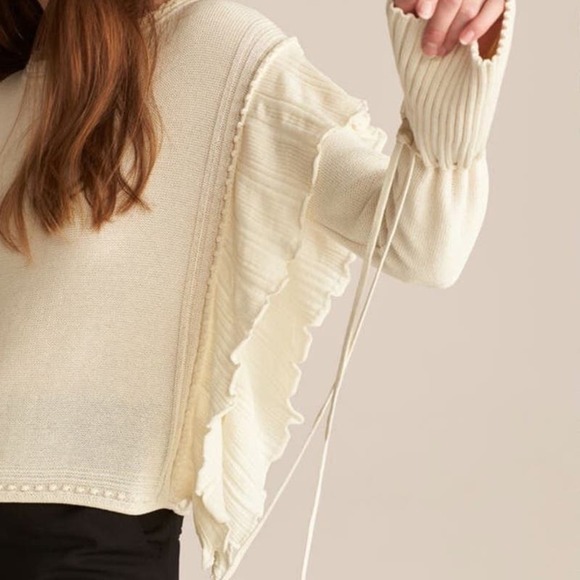 Rebecca Taylor Pointelle Quilt Pullover Size XS - Picture 3 of 9